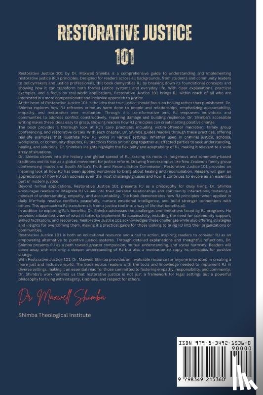 Shimba, Maxwell - Restorative Justice 101