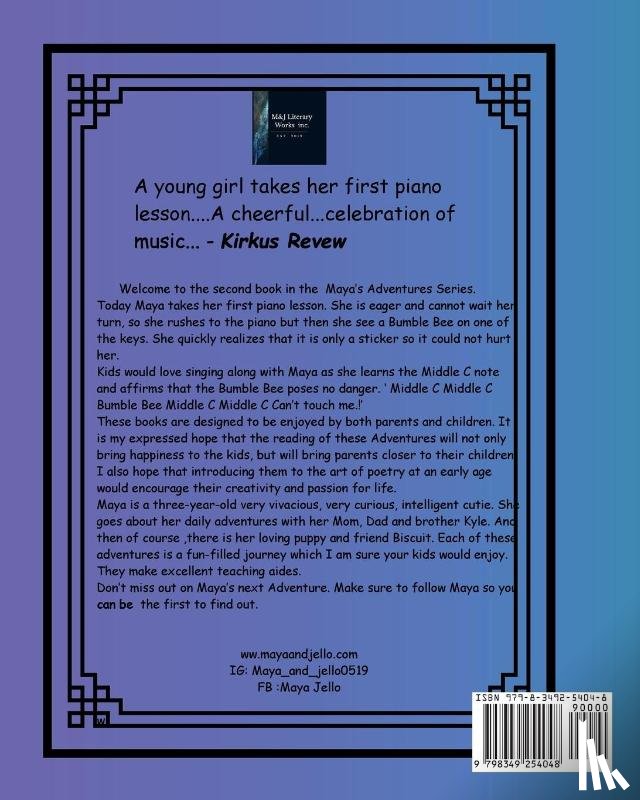 And Jello, Maya - Maya Plays The Piano