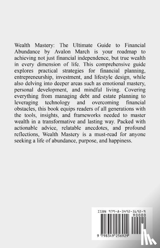 March, Avalon - Wealth Mastery