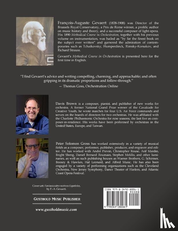 Gevaert, Francois-Auguste - A Methodical Course in Orchestration