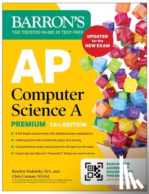 Teukolsky, Roselyn - AP Computer Science A Premium, 13th Edition: Prep Book with 6 Practice Tests + Comprehensive Review + Online Practice (2026)
