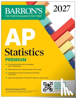 Sternstein, Martin - AP Statistics Premium, 2027: 9 Practice Tests + Comprehensive Review + Online Practice