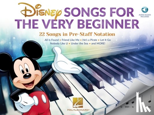 McCorriston, Brittany - Disney Songs for the Very Beginner: 22 Songs in Pre-Staff Notation (Book/Online Audio)