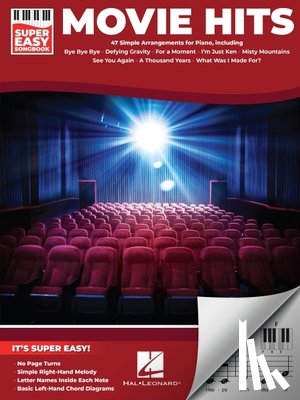  - Movie Hits - Super Easy Songbook: 47 Film Favorites Arranged Simply for Piano