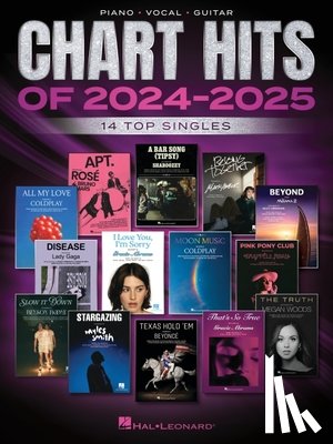  - Chart Hits of 2024-2025: 14 Top Singles Arranged for Piano, Voice, and Guitar Chords and Frames