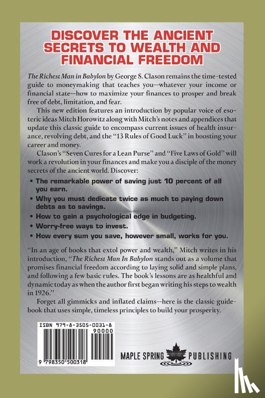 Clason, George S. - The Richest Man In Babylon