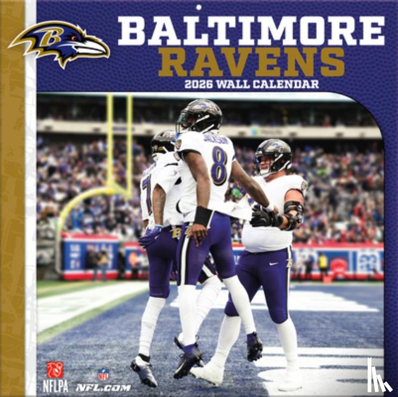Turner Sports - Baltimore Ravens 2026 12x12 Team Wall Calendar
