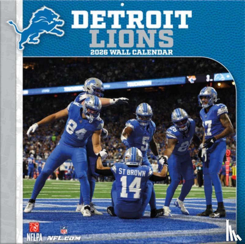 Turner Sports - Detroit Lions 2026 12x12 Team Wall Calendar