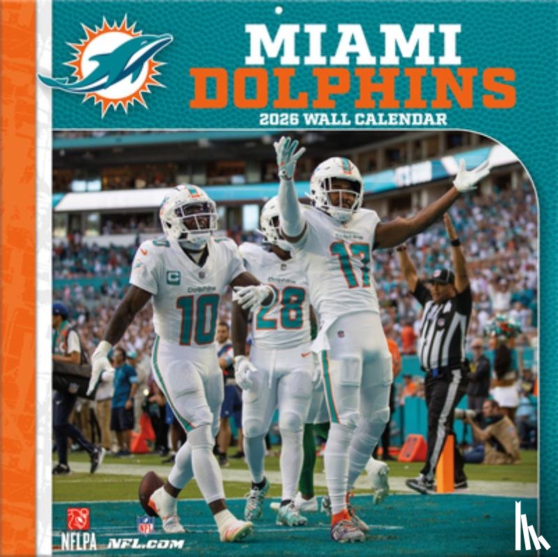 Turner Sports - Miami Dolphins 2026 12x12 Team Wall Calendar