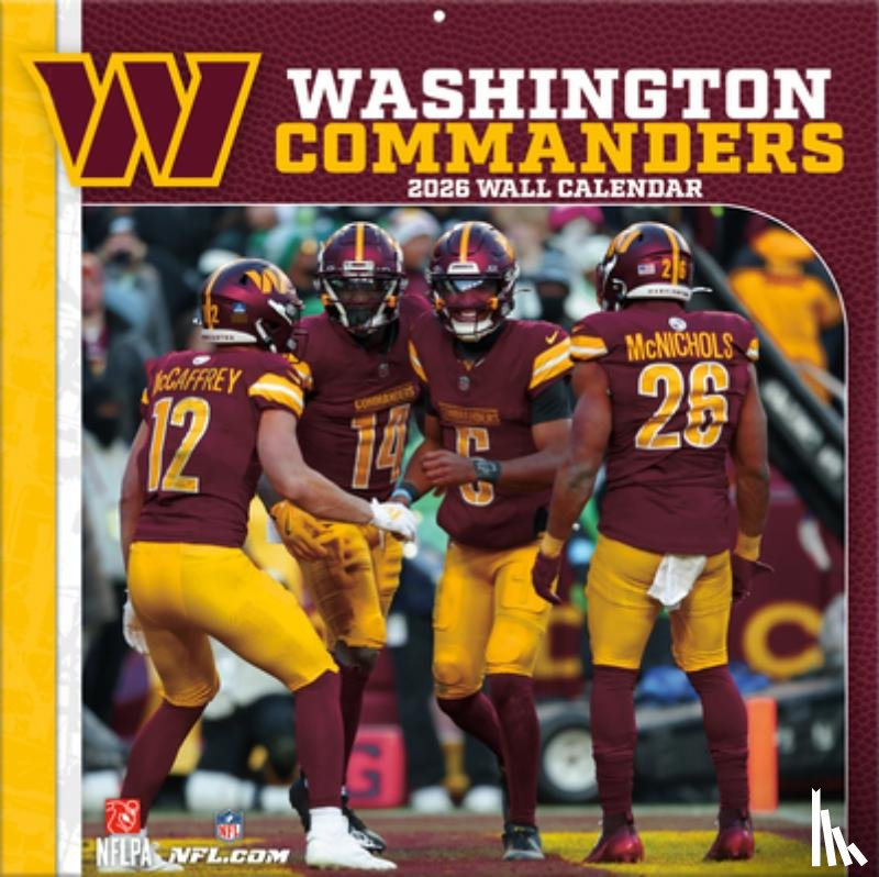 Turner Sports - Washington Commanders 2026 12x12 Team Wall Calendar