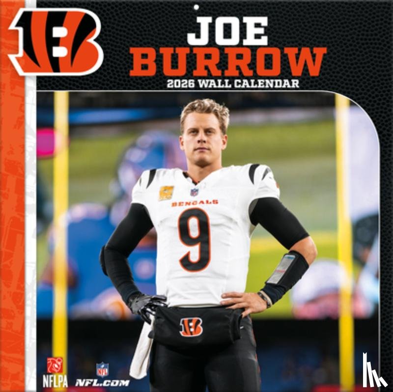 Turner Sports - Cincinnati Bengals Joe Burrow 2026 12x12 Player Wall Calendar