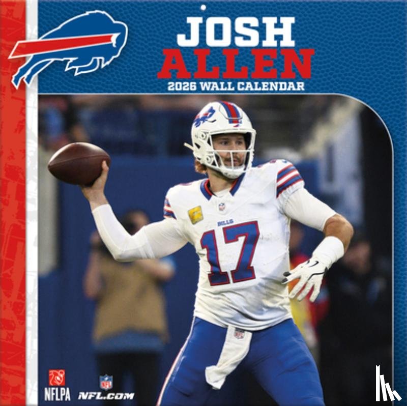 Turner Sports - Buffalo Bills Josh Allen 2026 12x12 Player Wall Calendar