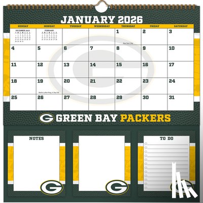 Turner Sports - Green Bay Packers 2026 Memomate Spiral Calendar