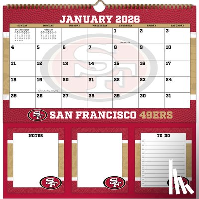 Turner Sports - San Francisco 49ers 2026 Memomate Spiral Calendar