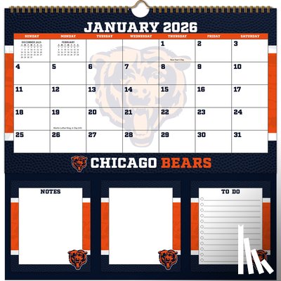 Turner Sports - Chicago Bears 2026 Memomate Spiral Calendar