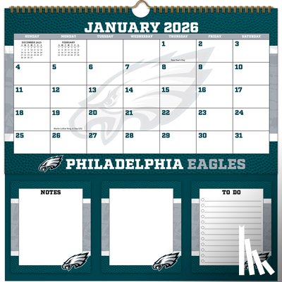 Turner Sports - Philadelphia Eagles 2026 Memomate Spiral Calendar