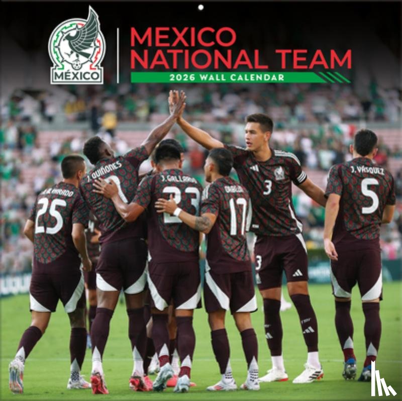 Turner Sports - Mexican Soccer National Team 2026 12x12 Team Wall Calendar