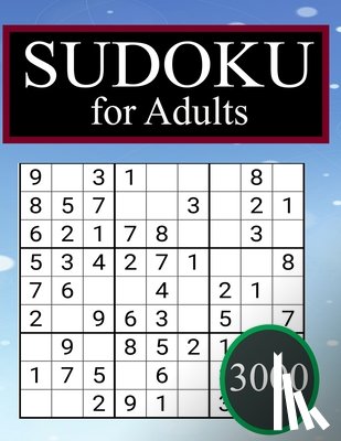 Books, Puzzlebook - 3000 Sudoku for Adults: 3000 SUDOKU Easy to hard Sudoku Puzzles with Solutions paperback game suduko puzzle books for adults large print sudoko ... bo