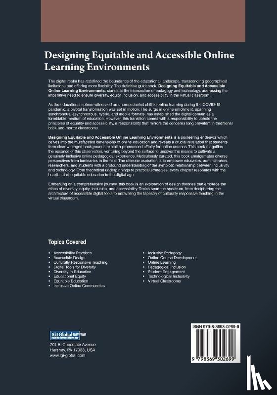  - Designing Equitable and Accessible Online Learning Environments