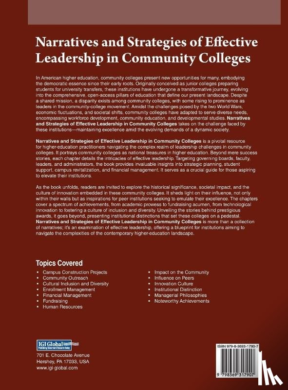  - Narratives and Strategies of Effective Leadership in Community Colleges