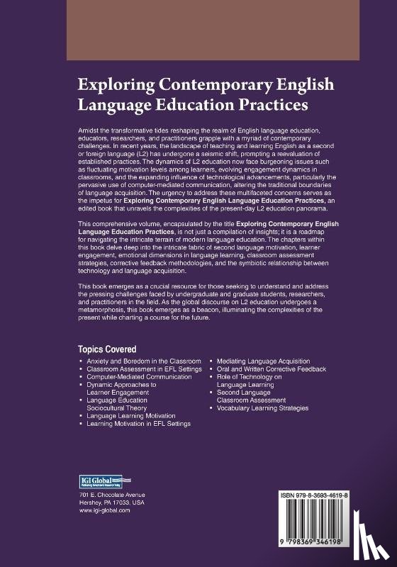 - Exploring Contemporary English Language Education Practices