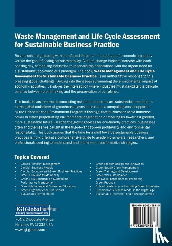  - Waste Management and Life Cycle Assessment for Sustainable Business Practice