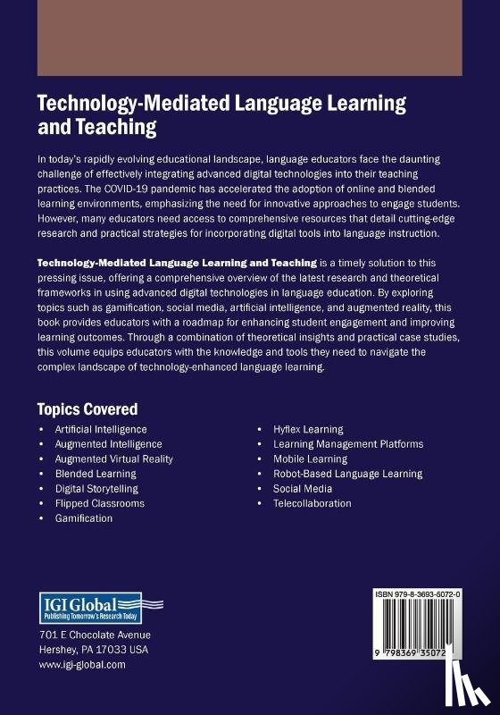  - Technology-Mediated Language Learning and Teaching