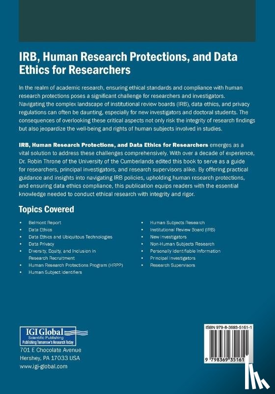  - IRB, Human Research Protections, and Data Ethics for Researchers