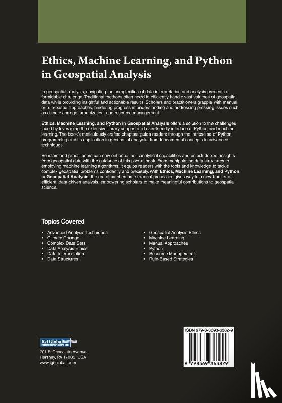  - Ethics, Machine Learning, and Python in Geospatial Analysis