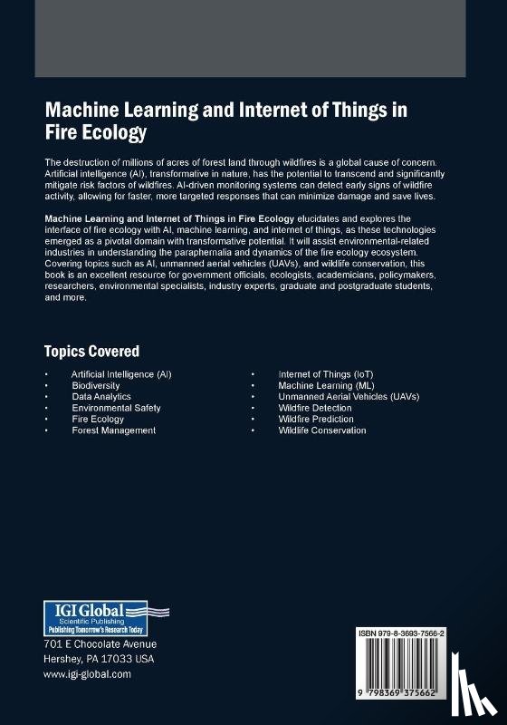  - Machine Learning and Internet of Things in Fire Ecology