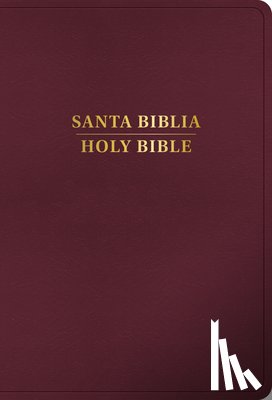 B&h Español Editorial - Rvr 1960/KJV Biblia Bilingüe Letra Grande, Borgoña Imitación Piel Con Índice (Edición 2024)