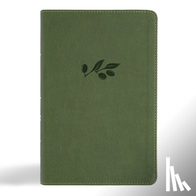 Csb Bibles by Holman - CSB Large Print Personal Size Reference Bible, Digital Study Edition, Olive Leathertouch