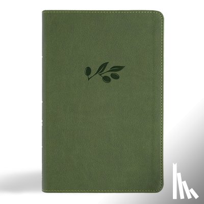 Csb Bibles by Holman - CSB Large Print Personal Size Reference Bible, Digital Study Edition, Olive Leathertouch, Indexed