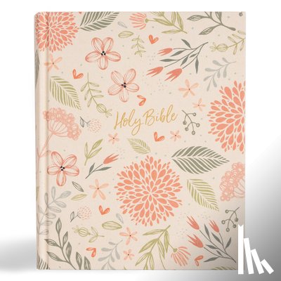 Csb Bibles by Holman - CSB Notetaking Bible, Expanded Reference Edition, Floral Cloth Over Board