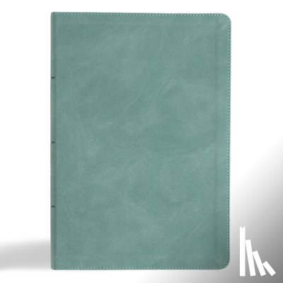 Csb Bibles by Holman - CSB Giant Print Single-Column Bible, Earthen Teal Suedesoft Leathertouch