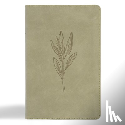 Csb Bibles by Holman - CSB Large Print Personal Size Reference Bible, Digital Study Edition, Sage Suedesoft Leathertouch