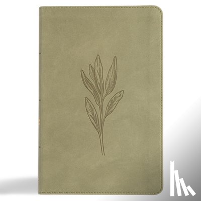 Csb Bibles by Holman - CSB Thinline Bible, Digital Study Edition, Sage Suedesoft Leathertouch