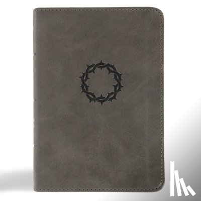 Holman Bible Publishers - NASB Large Print Compact Reference Bible, Charcoal Leathertouch