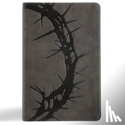 Holman Bible Publishers - NASB Large Print Personal Size Reference Bible, Charcoal Leathertouch, Indexed