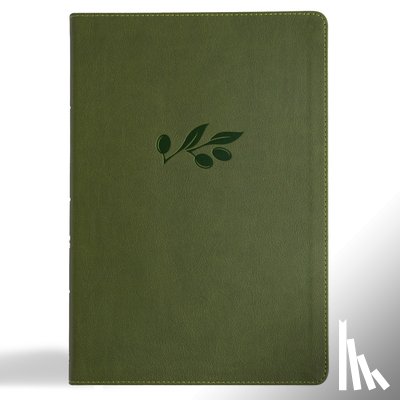 Csb Bibles by Holman - CSB Super Giant Print Reference Bible, Digital Study Edition, Olive Leathertouch
