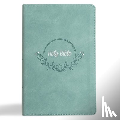 Holman Bible Publishers - KJV Large Print Personal Size Reference Bible, Earthen Teal Suedesoft Leathertouch, Indexed