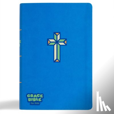 2k/Denmark - CSB Grace Bible for Kids, Blue Leathertouch (Dyslexia Friendly)