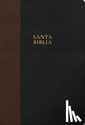 B&h Español Editorial - Rvr 1960 Biblia Letra Supergigante, Negro Con Café Símil Piel: Con Referencias. Nueva Tipografía
