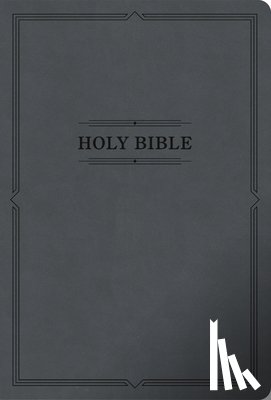 Holman Bible Publishers - KJV Large Print Thinline Bible, Value Edition, Charcoal Leathertouch