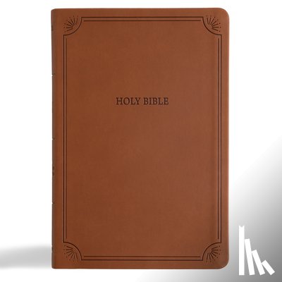 Holman Bible Publishers - NASB Large Print Thinline Bible, Value Edition, Brown Leathertouch