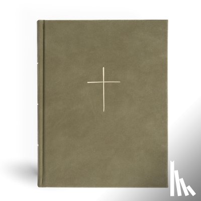 Csb Bibles by Holman - CSB Illustrator's Notetaking Bible, Large Print Edition, Sage Suedesoft Leathertouch Over Board