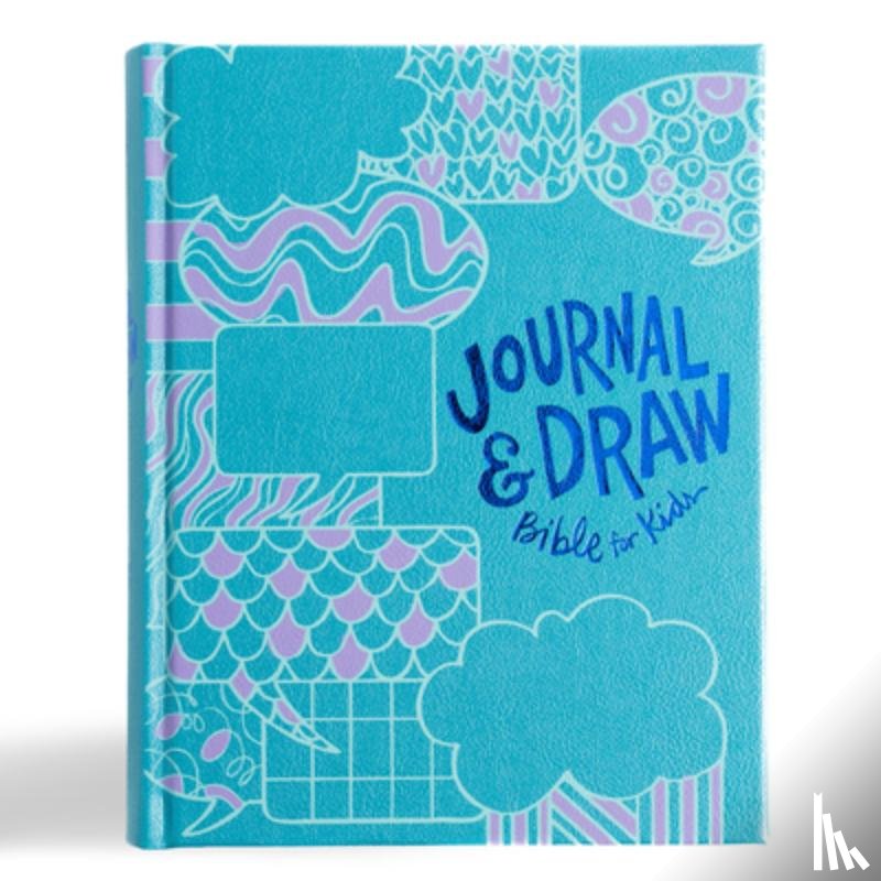 Csb Bibles by Holman - CSB Journal and Draw Bible for Kids, Teal Leathertouch Over Board