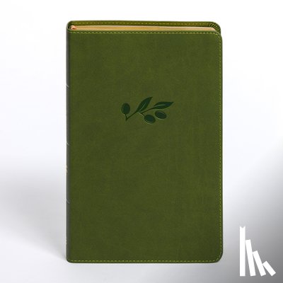 Csb Bibles by Holman - CSB Personal Size Giant Print Bible, Olive Leathertouch