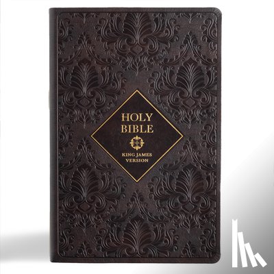 Holman Bible Publishers - KJV Holy Bible, Giant Print with Cross-References, Dark Brown Leathertouch, Indexed