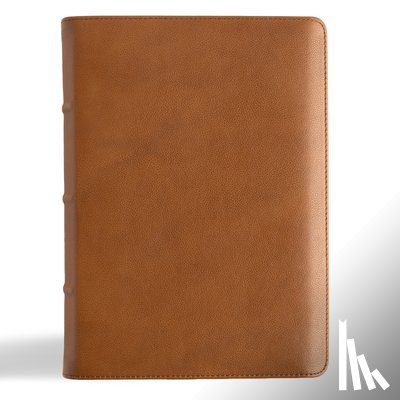 Csb Bibles by Holman - CSB He Reads Truth Bible, Holman Handcrafted Collection, Saddle Brown Premium Calfskin